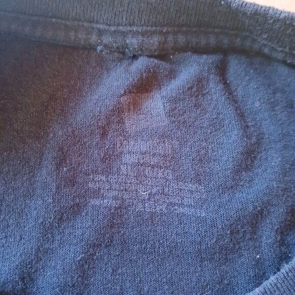 WREA Cowboy Shootout 2018 T-Shirt Black Size XL Cotton Cropped Raw Hem Western - Picture 3 of 5